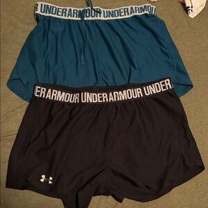 Under Armour Teal and Black Performance Shorts
